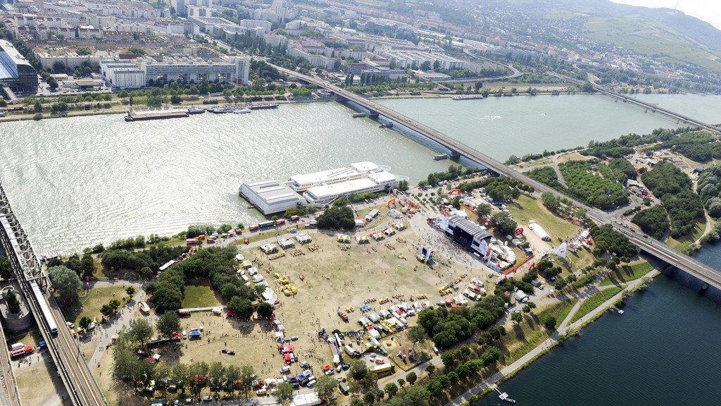 31. Donauinselfest in Wien: Bilder aus der Vogelperspektive