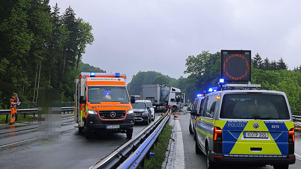 Tödlicher Unfall A8 Teisendorf
