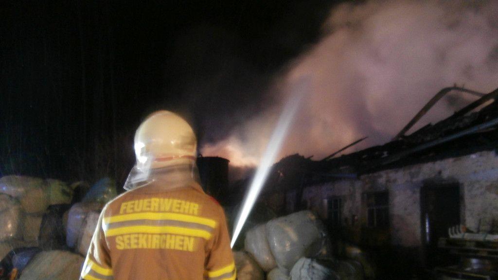 Großbrand bei Bauer in Seekirchen I