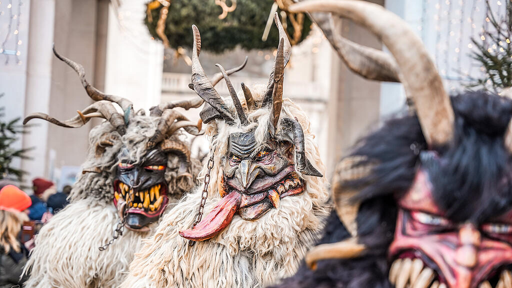 Krampuslauf am Christkindlmarkt Salzburg