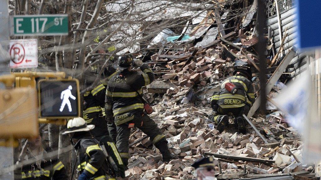 Explosion in New York: Zwei Gebäude eingestürzt