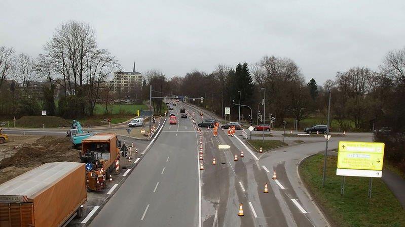 Arbeiten auf der B20