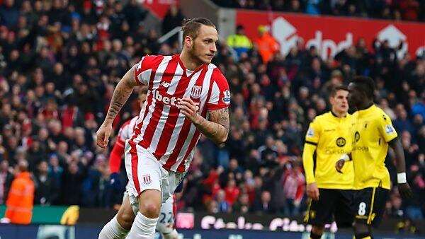 Marko Arnautovic feiert nach seinem Treffer vom Elferpunkt