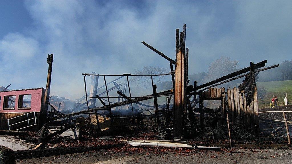 Thalgau: Bilder der Löscharbeiten