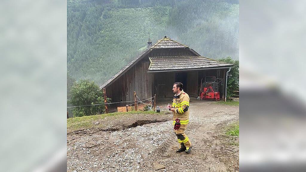 Unwetter-Sch\u00e4den in Ramingstein