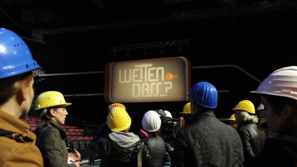 Aufbauarbeiten für Wetten, dass...? in Wien laufen auf Hochtouren