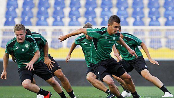 Markus Blutsch (L) und Matthias Felber im Training