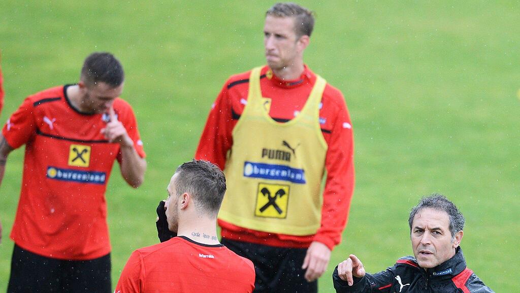 Marcel Koller und sein Team bereiten sich in Stegersbach auf das Schweden-Match vor.