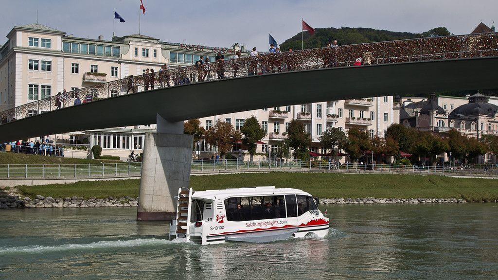 Ausfahrt mit dem Amphiebienbus