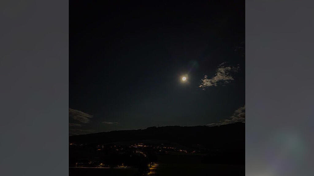 Supervollmond über Eugendorf
