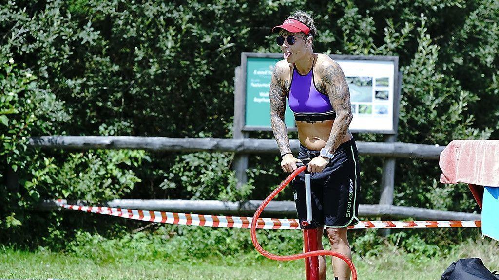SUP-Rennen am Wallersee