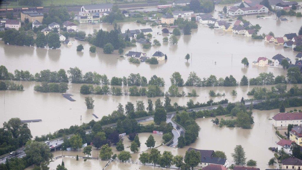 Schärding aus der Luft
