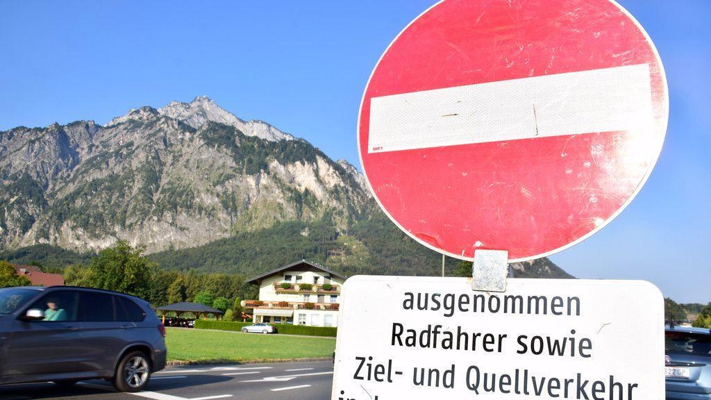 Durchfahrt in Grödig gesperrt