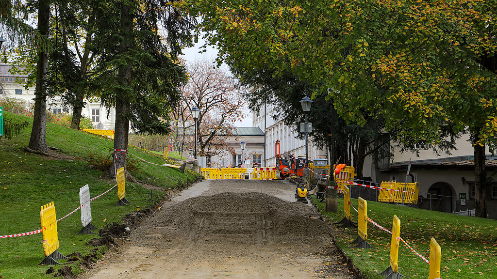 Rad- und Fußwege im Salzburger Kurgarten werden erneuert