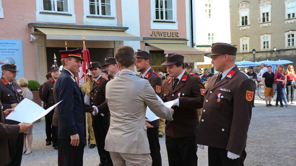 Florianifeier in der Stadt Salzburg