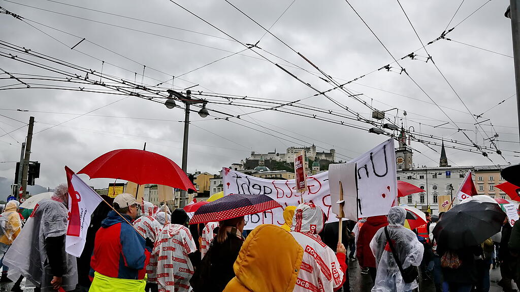 ÖGB-Anti-Teuerungs-Demo Salzburg