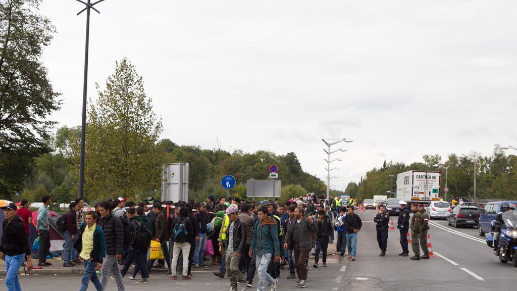 Flüchtlingssituation am Sonntag am Hauptbahnhof
