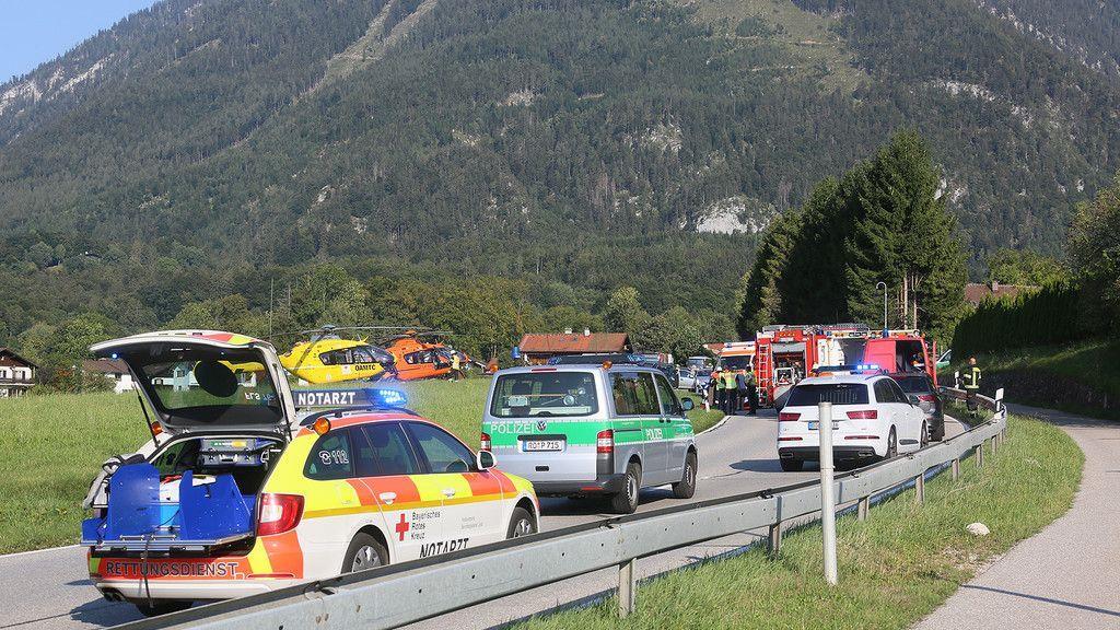 Schwerer Motorradunfall auf der B20