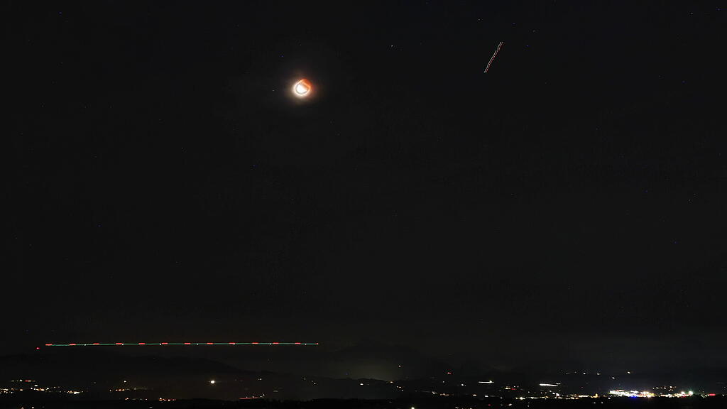 Mondfinsternis über Salzburg