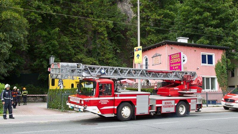 Felssturz in Fürbergstraße