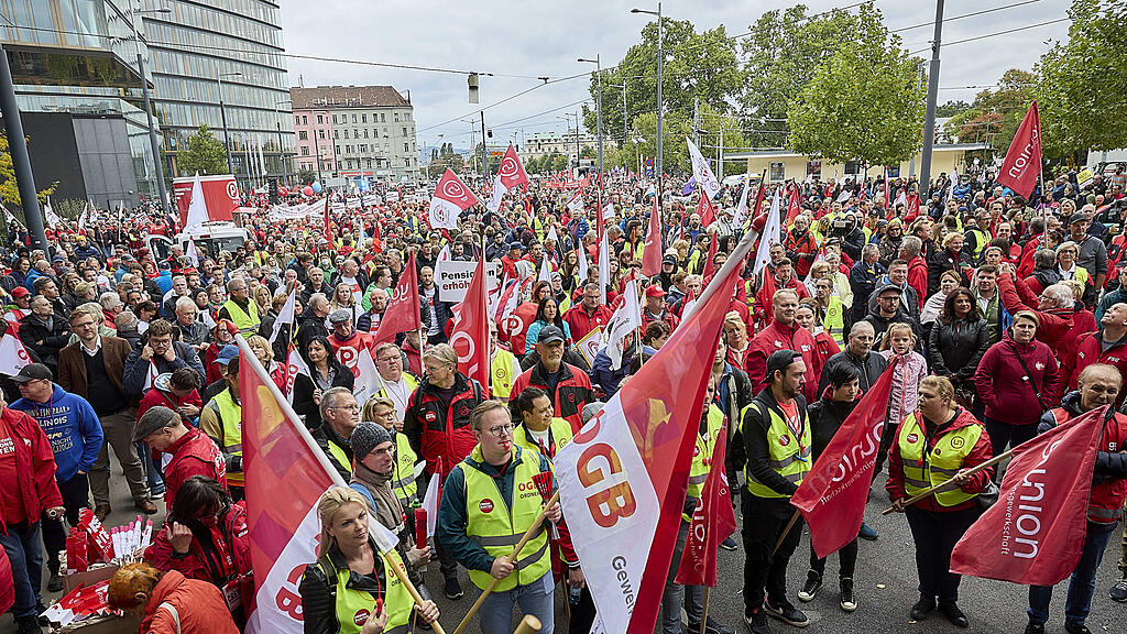 ÖGB-Demo in Wien