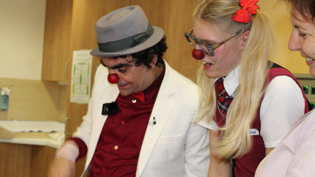 Clownvisite im Salzburger Uniklinikum