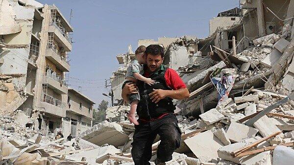 Aleppo wurde erneut bombardiert