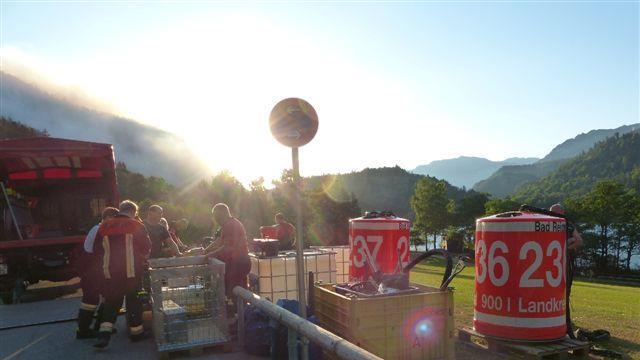 Waldbrand am Thumsee: Großeinsatz