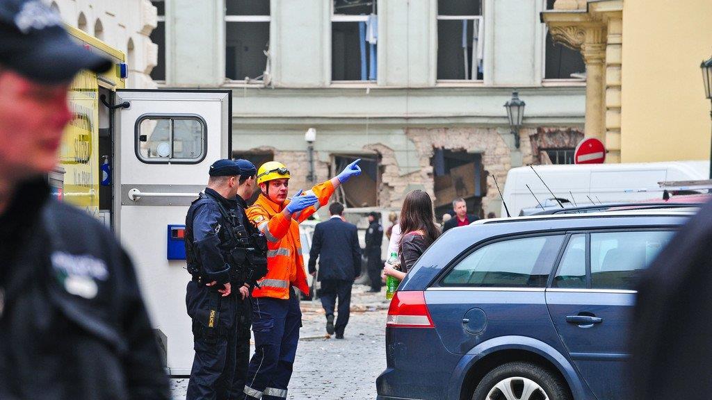 Schwere Explosion in Prag