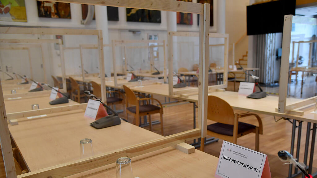 Prozess, Gerichtssaal im Kolpinghaus