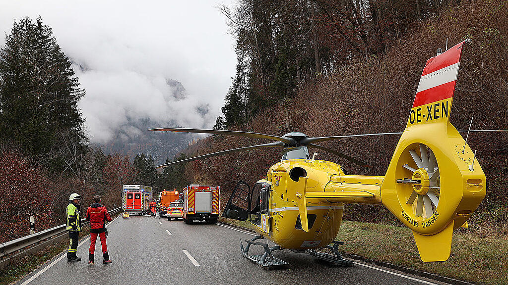 Schwerer Crash auf B21