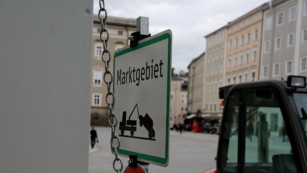 aufbau salzburger christkindlmarkt