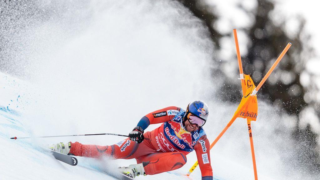Abfahrtstraining in Kitzbühel