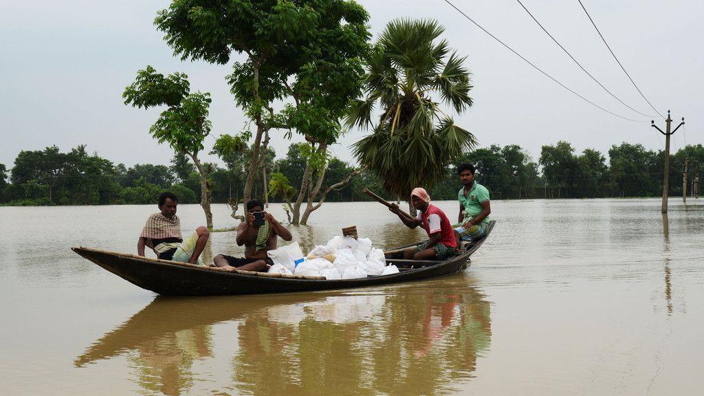 Überschwemmungen in Indien