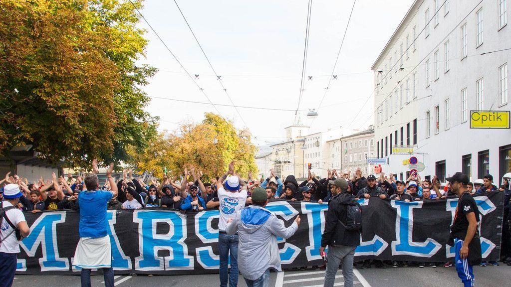 Fanmarsch Marseille vs. RB Salzburg