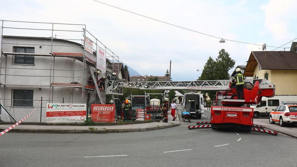 Bauarbeiter stürzt in Stadt Salzburg ab