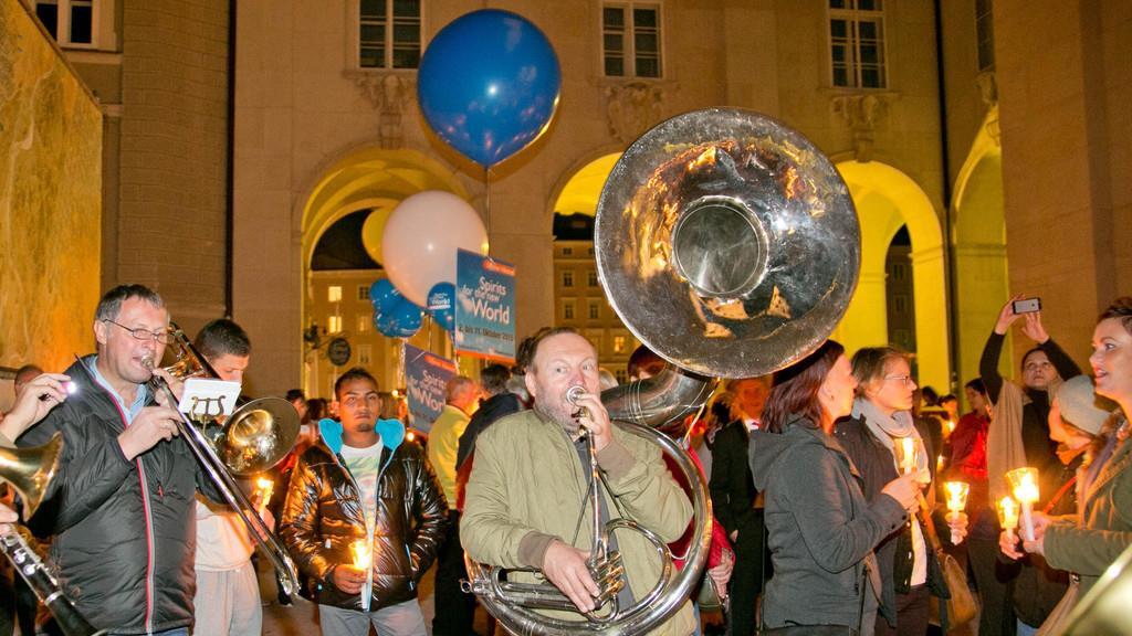 Lichtermeer für Solidarität