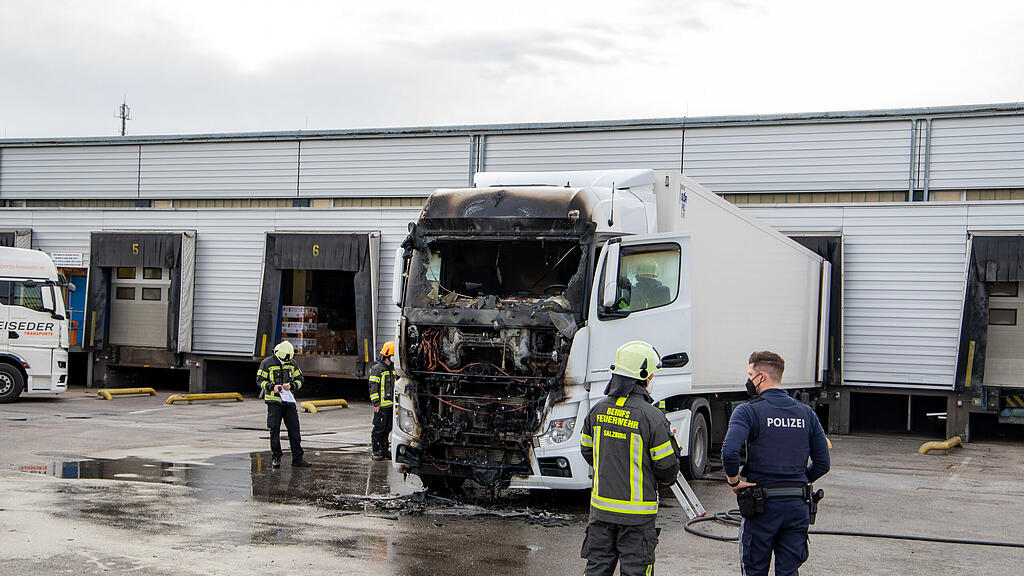 Lkw-Brand Spedition Salzburg