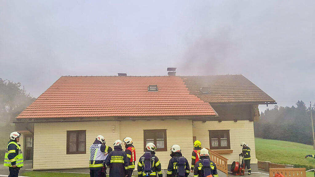 Brand in Hof bei Mondsee