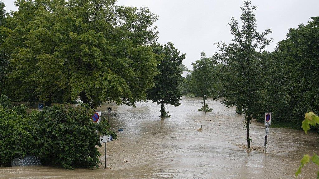 Hochwasser in Freilassing, II