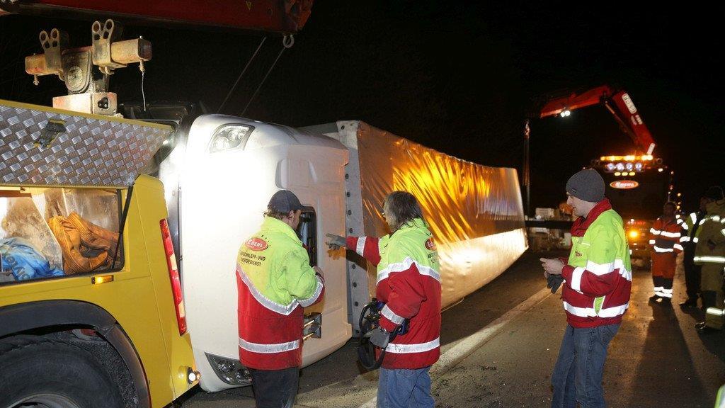 Lkw-Unfall auf  A1II