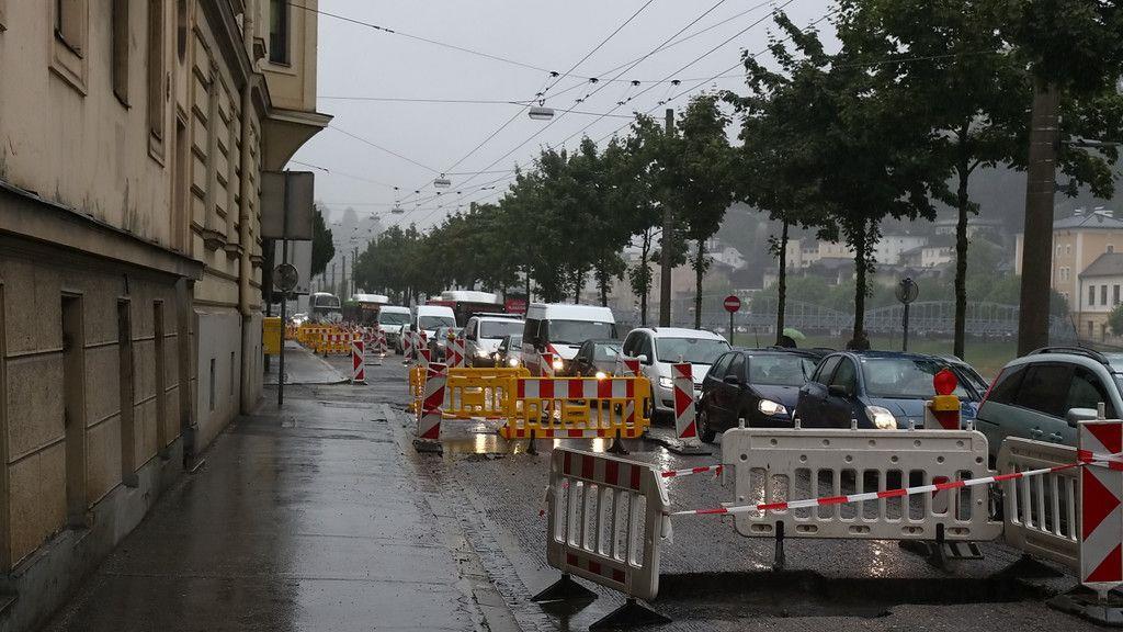 Baustelle am Rudolfskai wird zum Nadelöhr