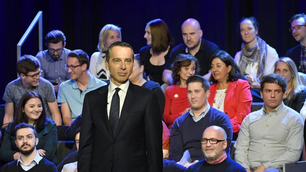 Bilder TV-Duell Strache Kern Kurz