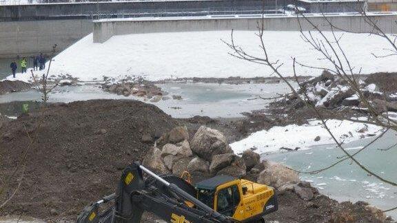 Bilder der Arbeiten am Kraftwerk