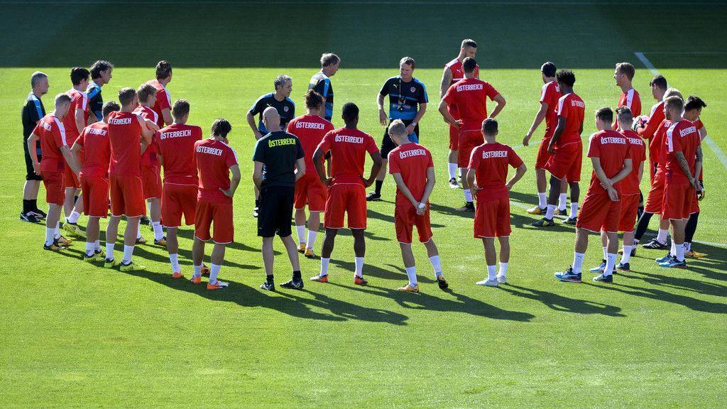 ÖFB-Team beim Training in Maria Enzersdorf