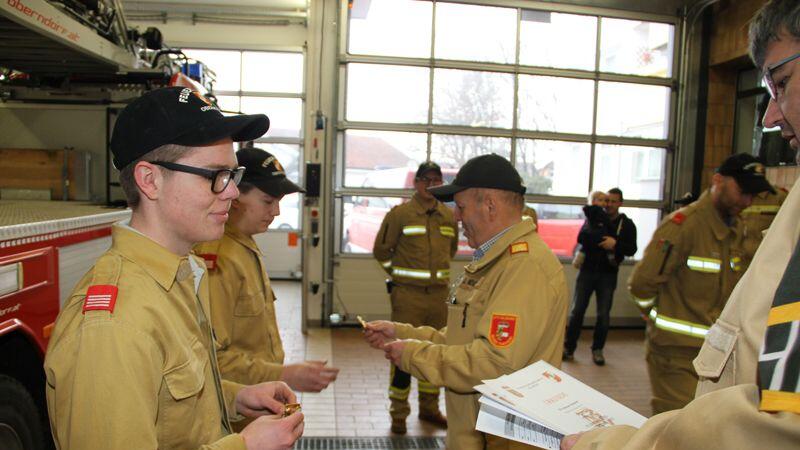 Goldenes Leistungsabzeichen der Feuerwehrjugend Oberndorf.