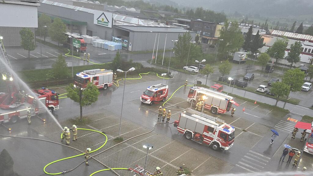 Übung Feuerwehr Saalfelden