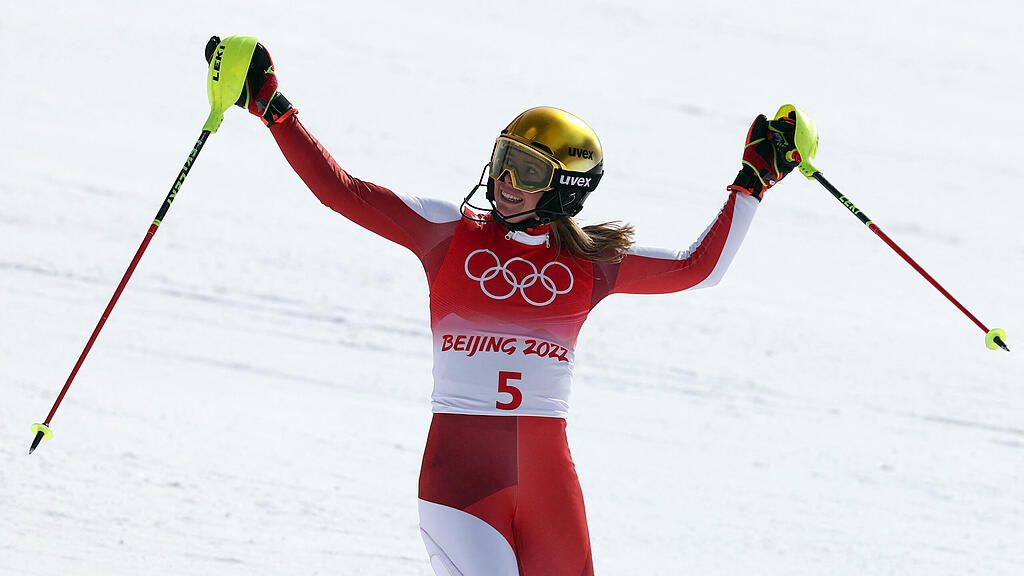 Liensberger, Slalom, Olympia,