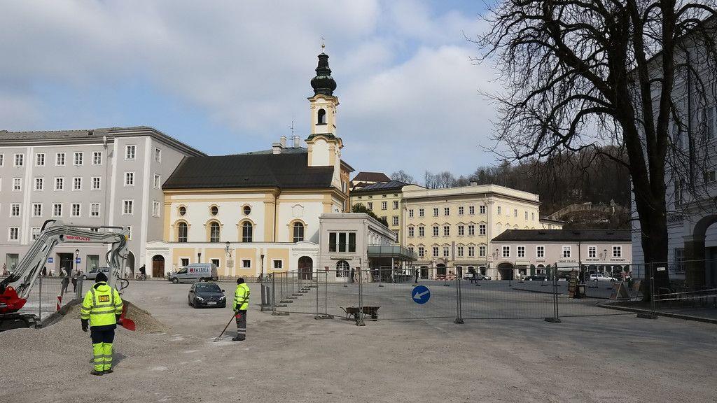 Umfangreiche Bauarbeiten am Residenzplatz
