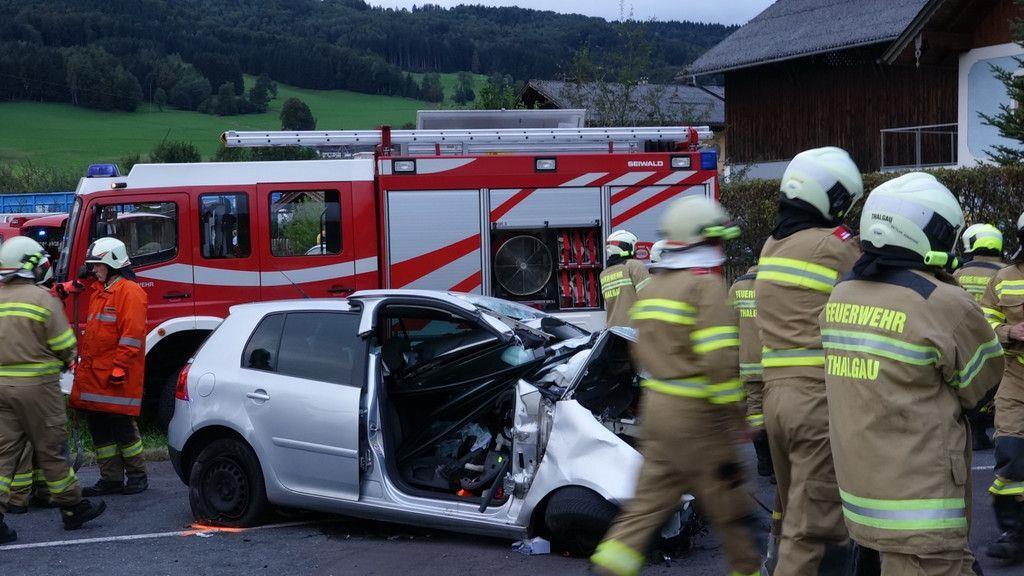 Frontalcrash auf L103 in Thalgau